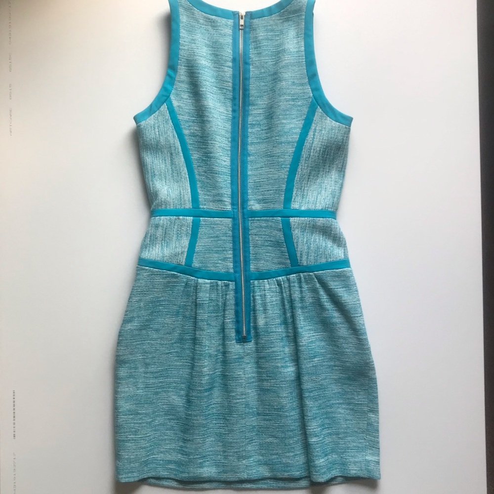 Milly Jamie dress in aqua tweed - Picture 2 of 15
